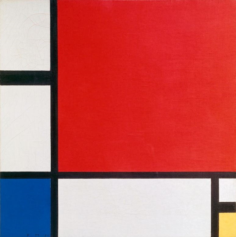 Piet Mondrian Composition II in Red, Blue, and Yellow, 1930
