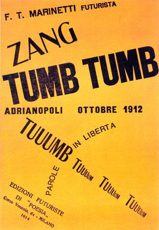 Zang Tumb Tumb, Marinetti, Fütürist Edebiyat