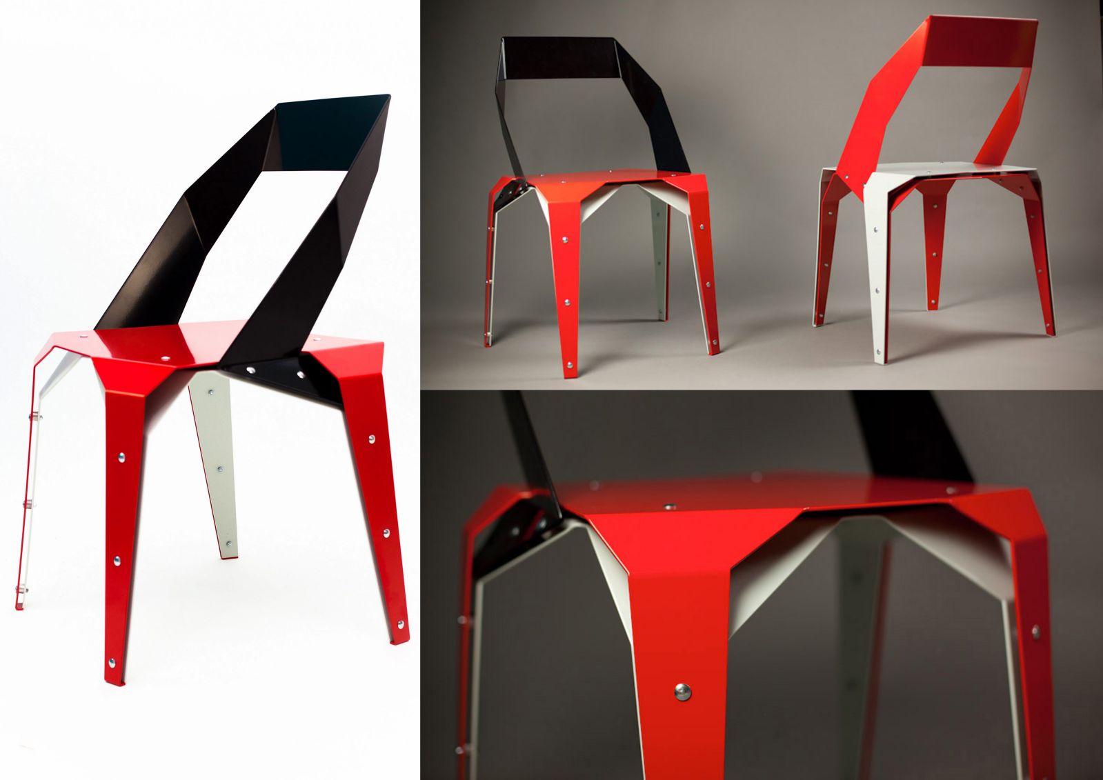 Metal Levha Sandalye - Origami Sandalye - Tasarımlcılar, Han Brouwer, Chris Karthaus